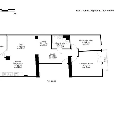 Apartment in Brussels, Degroux by Homenhancement SA Buitenkant foto